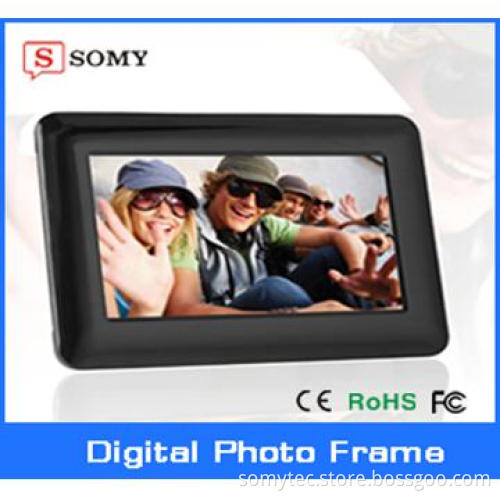 7 Inch full fuction hot sale 800 x 480 Resolution Digital Photo Frame